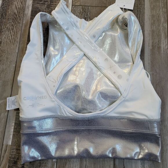New Crowned Athletics Galactic Gals Rebel Princess Sports Bra Size Small - Picture 5 of 9
